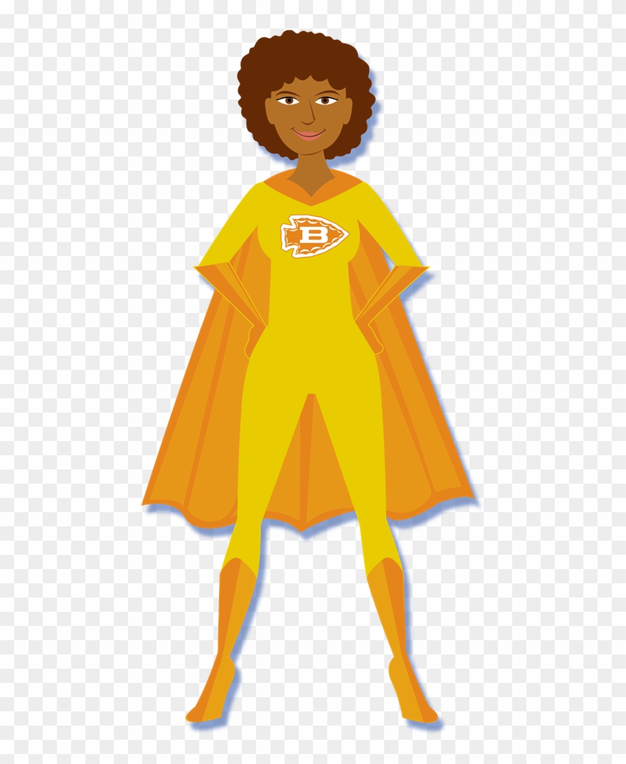 Girl's Hero - School Clipart