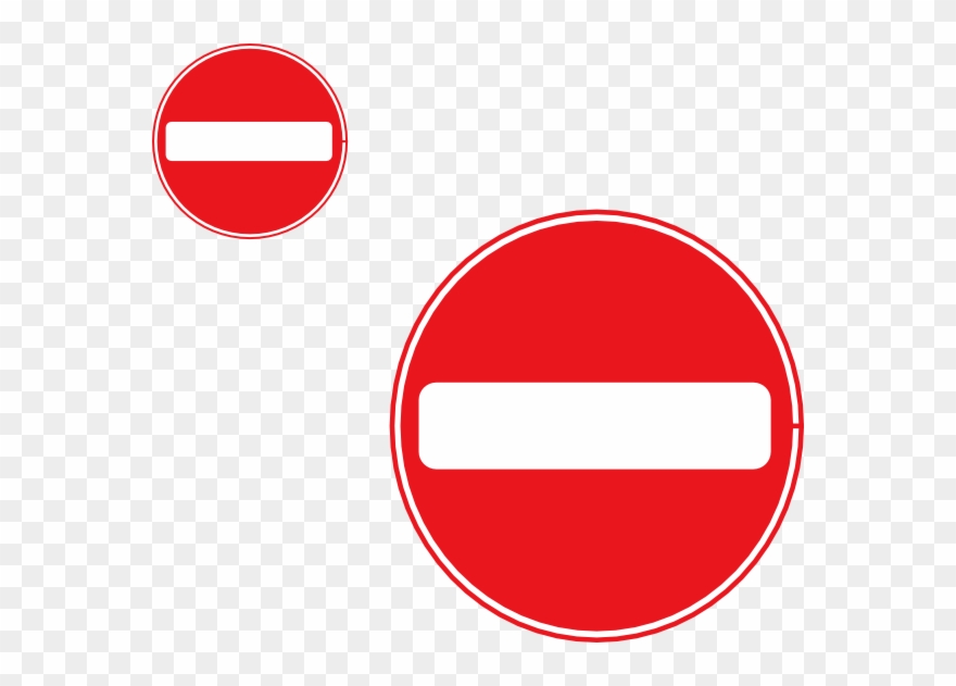 No Entry Sign Clear Background Clipart