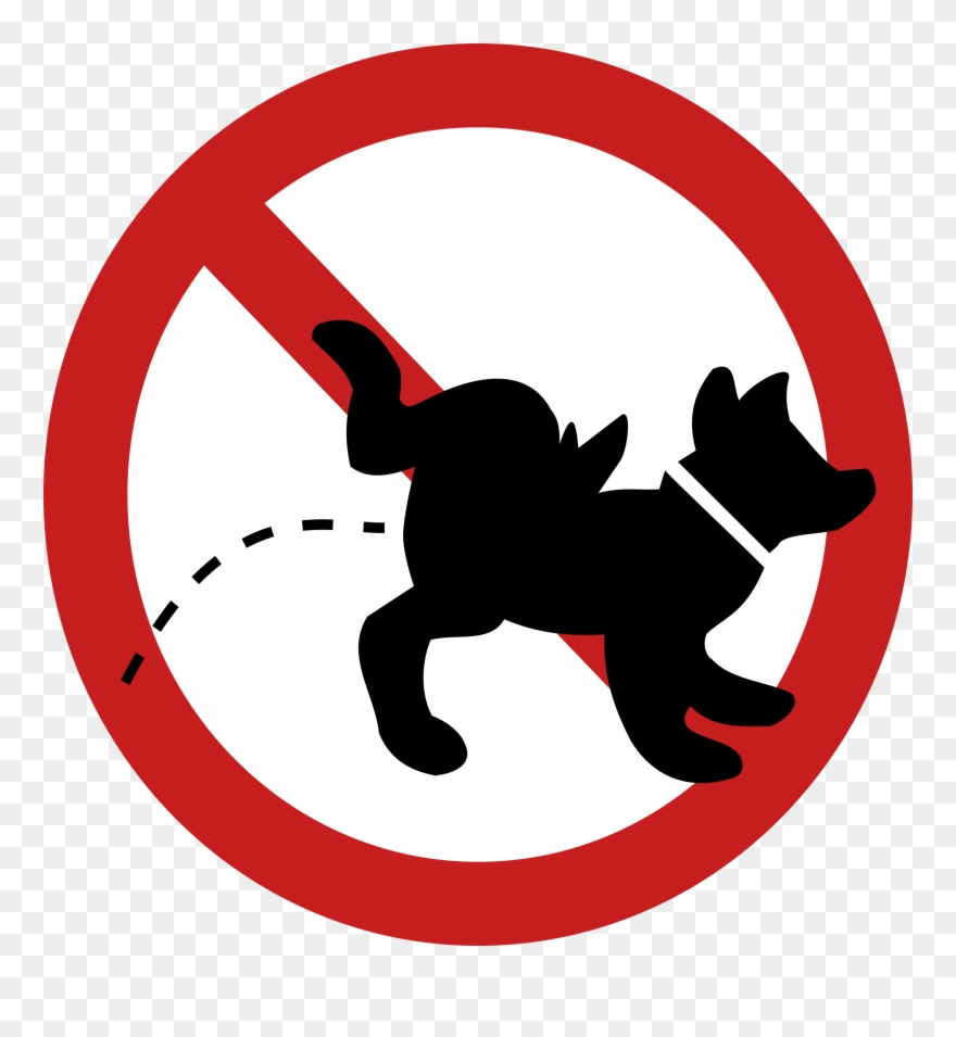 No Dog Peeing Sign Clipart - Png Download