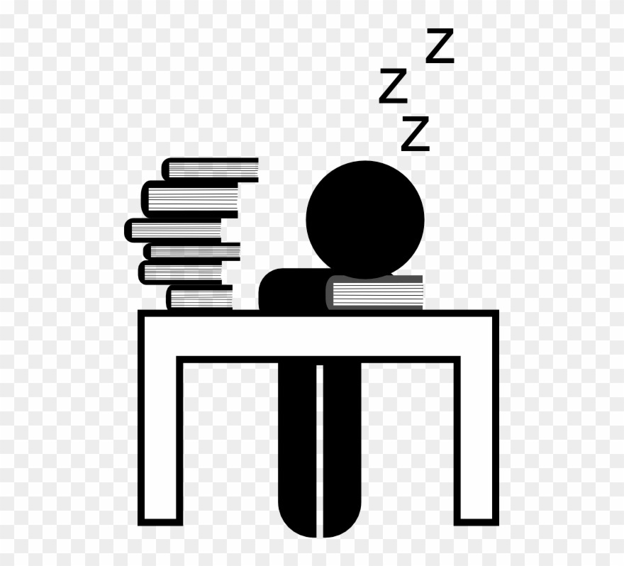 The Crash That Comes Along With All-night Study Sessions - Study All Night Clipart