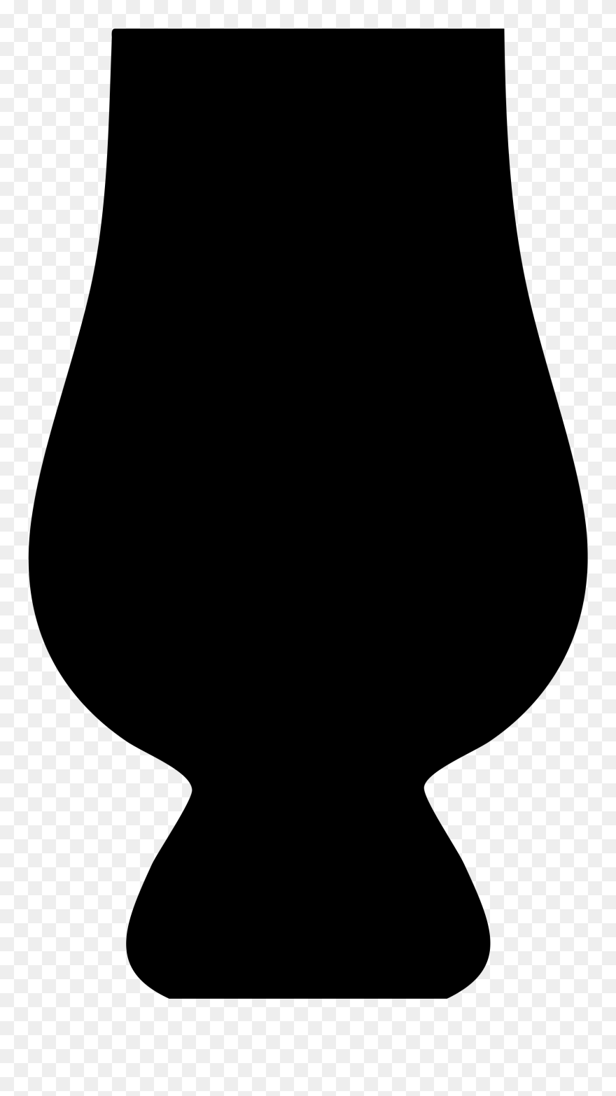 Glencairn Whisky Glass Silhouette - Glencairn Glass Silhouette Clipart