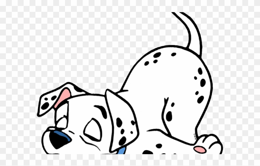 Dalmation Clipart 3 Puppy - Tired Dog Clipart - Png Download