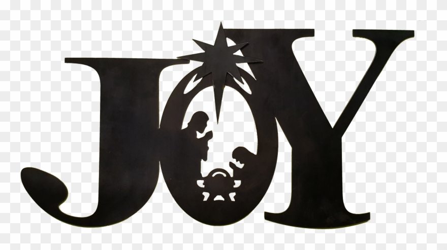 Metal Art Joy V=1491335818 - Joy Nativity Clipart - Png Download