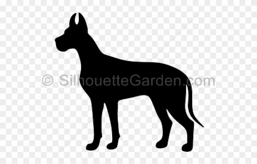 Great Dane Silhouette Png Clipart