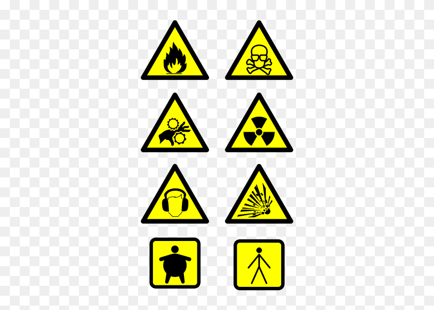 Hazard Dangerous Goods Warning Sign Clipart