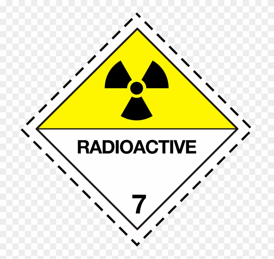 Hazmat Class 7 Radioactive Substances Dangerous Goods - Adr 7b Clipart