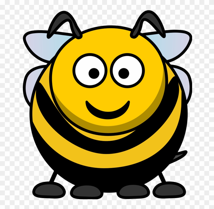 Bee Cartoon Drawing Line Art Black And White Clipart