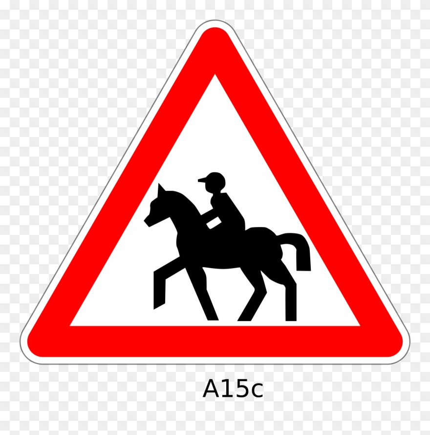 Traffic Sign Warning Sign Merge - Narrow Bridge Ahead Sign Clipart