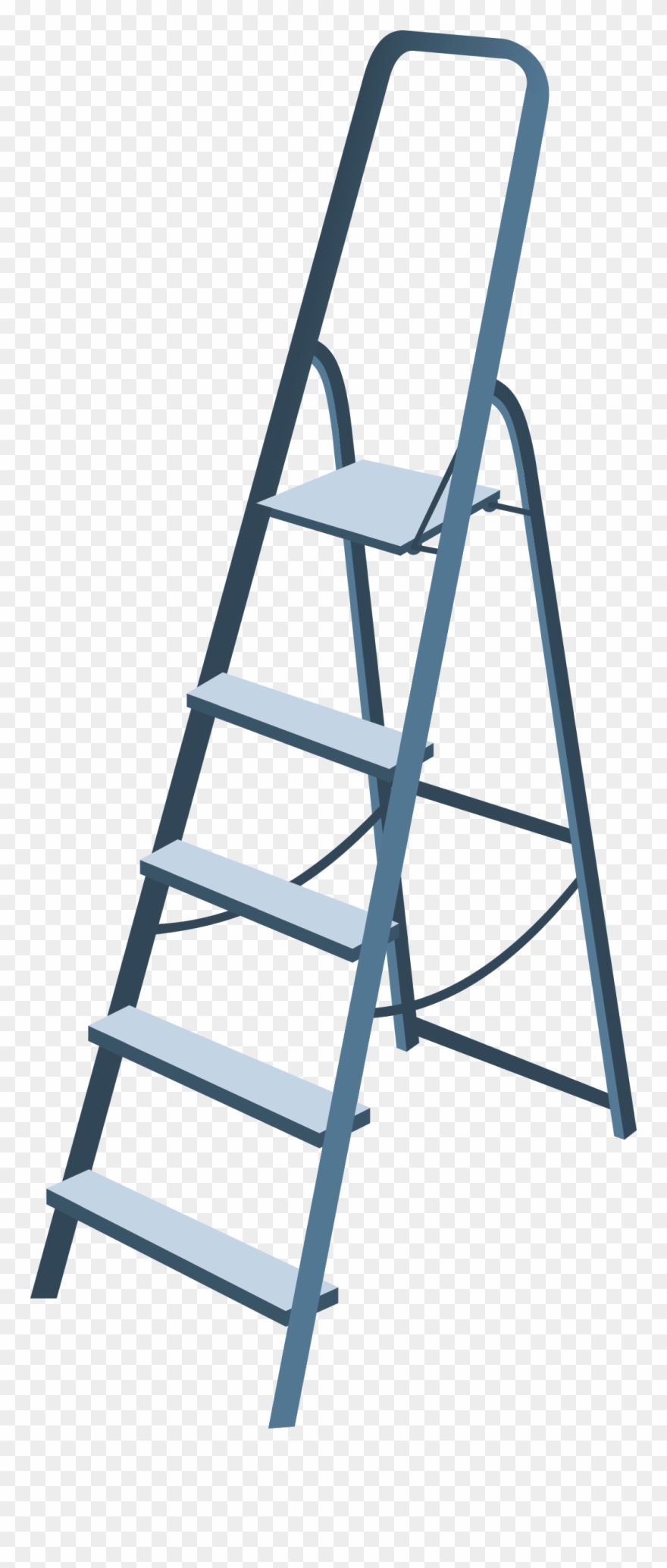 Step Ladder Clip Art Www - Step Ladder Transparent Clipart - Png Download