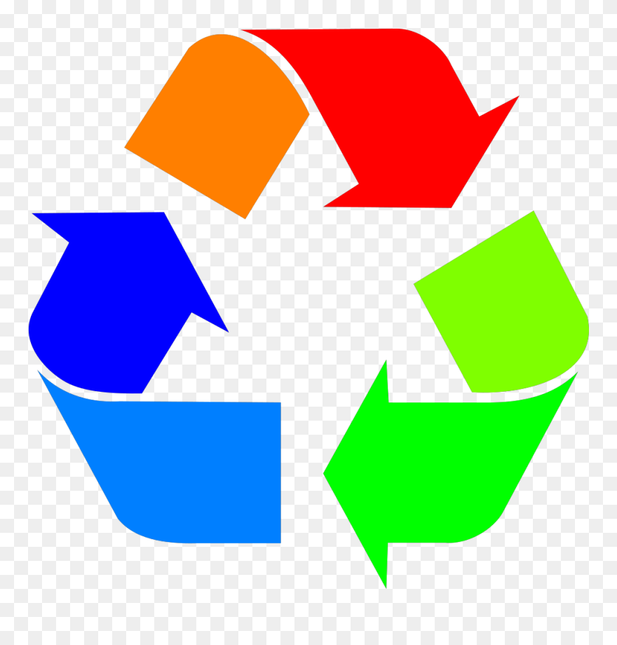 Recycle Clipart Recycling Sign - Recycling Arrows - Png Download