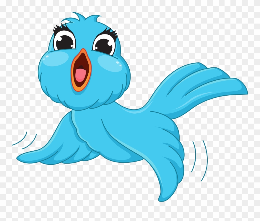 Blue Png Cartoon Picture - Bird Cartoon Transparent Background Clipart