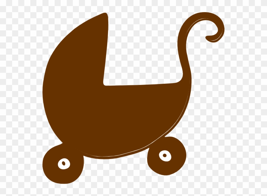 Brown Pram Svg Clip Arts 600 X 566 Px - Png Download