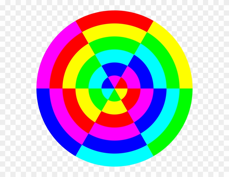 Scrambled 6 Color Pizza Png Images Clipart