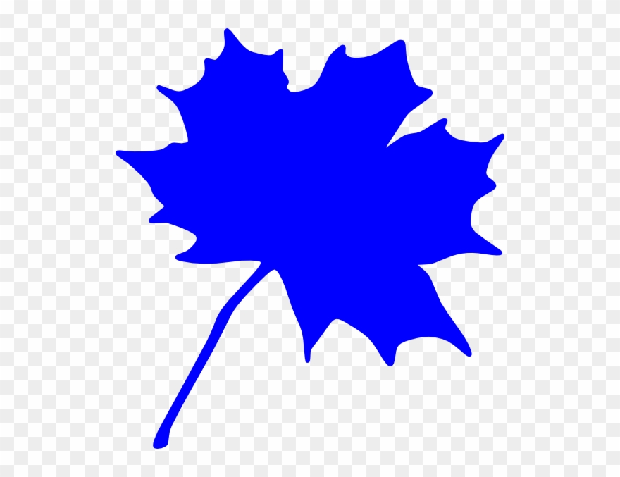 Blue Leaf Svg Clip Arts 552 X 597 Px - Png Download