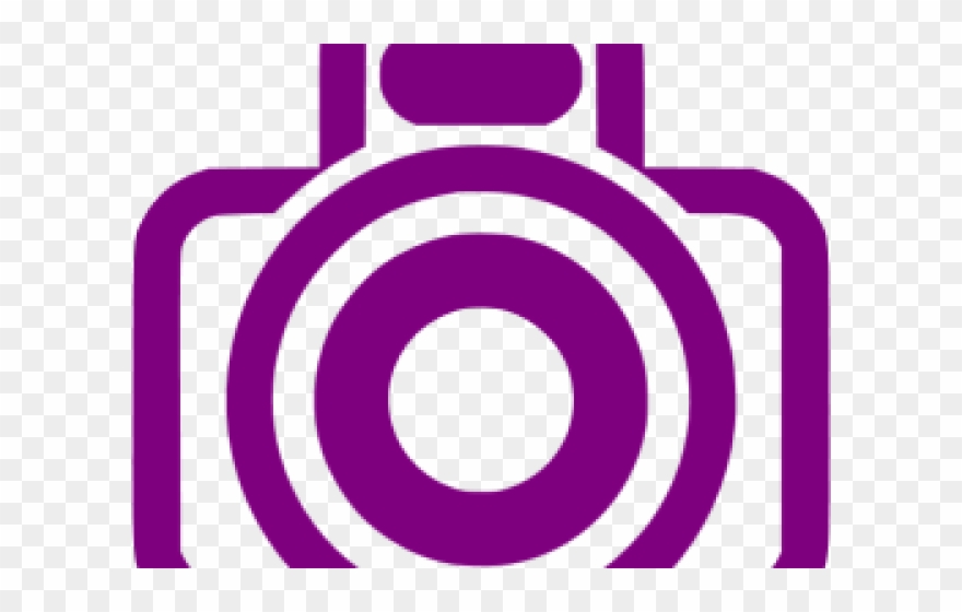 Photo Camera Clipart Purple Camera - Camera Icon Png Orange Transparent Png