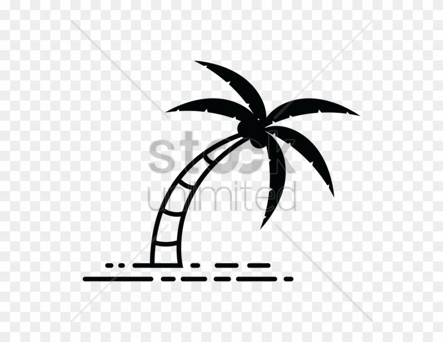 Coconut Tree Vector Art Clipart Drawing Clip Art - Coconut - Png Download