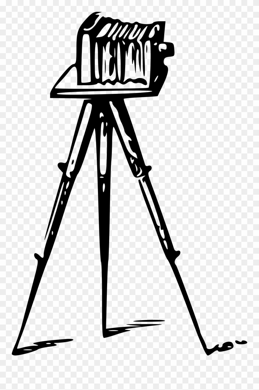 Photo Camera Clipart Camera Drawing - Drawing Of The First Camera - Png Download
