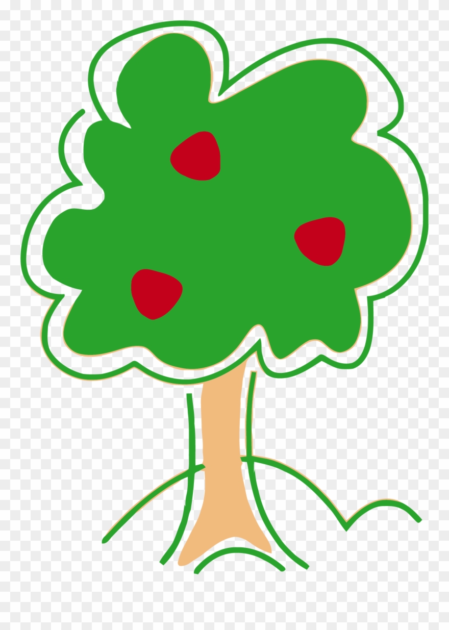 Tree Clipart, Apples, Clip Art, Apple - Cute Apple Tree Clipart - Png Download