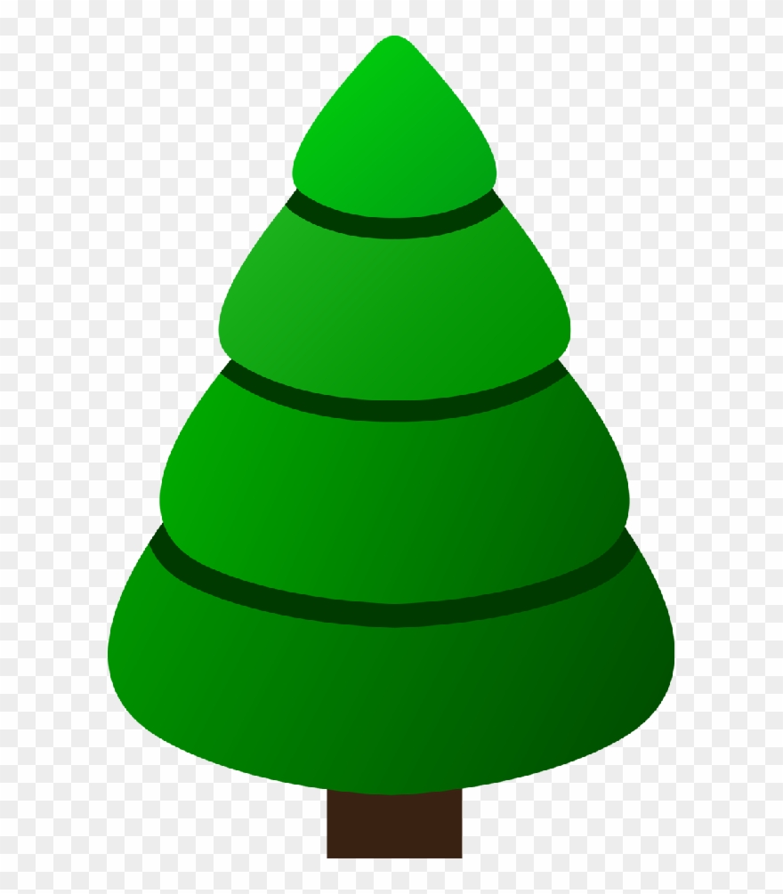 Christmas Tree Clip Art - Christmas Tree Template Green Png Transparent Png
