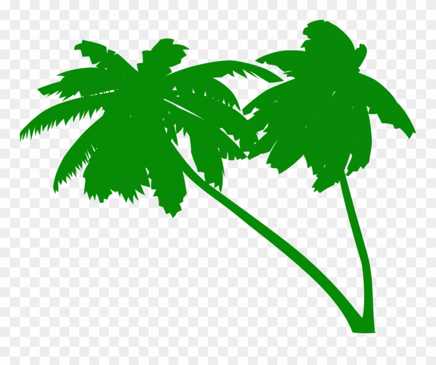 Palm Tree Clipart Palm Tress - Green Palm Tree Vector - Png Download