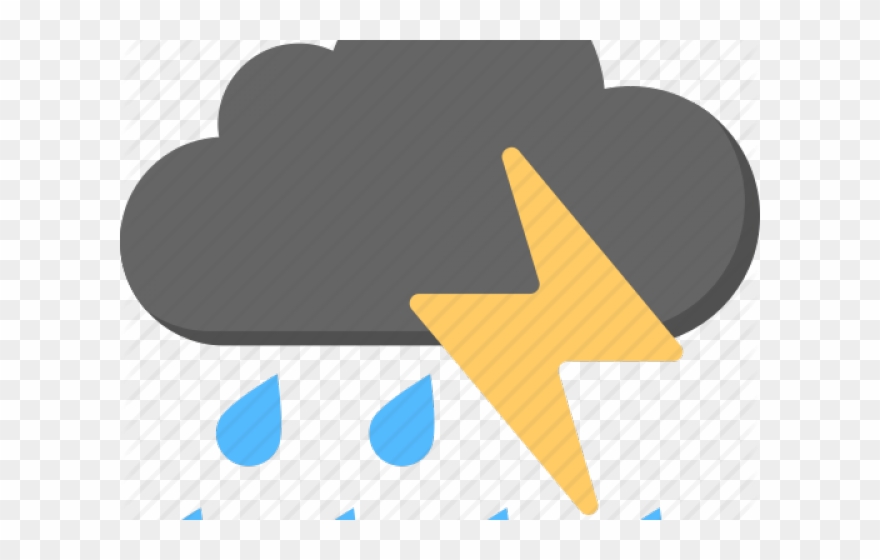 Thunderstorm Clipart Weather Forecast - Png Download