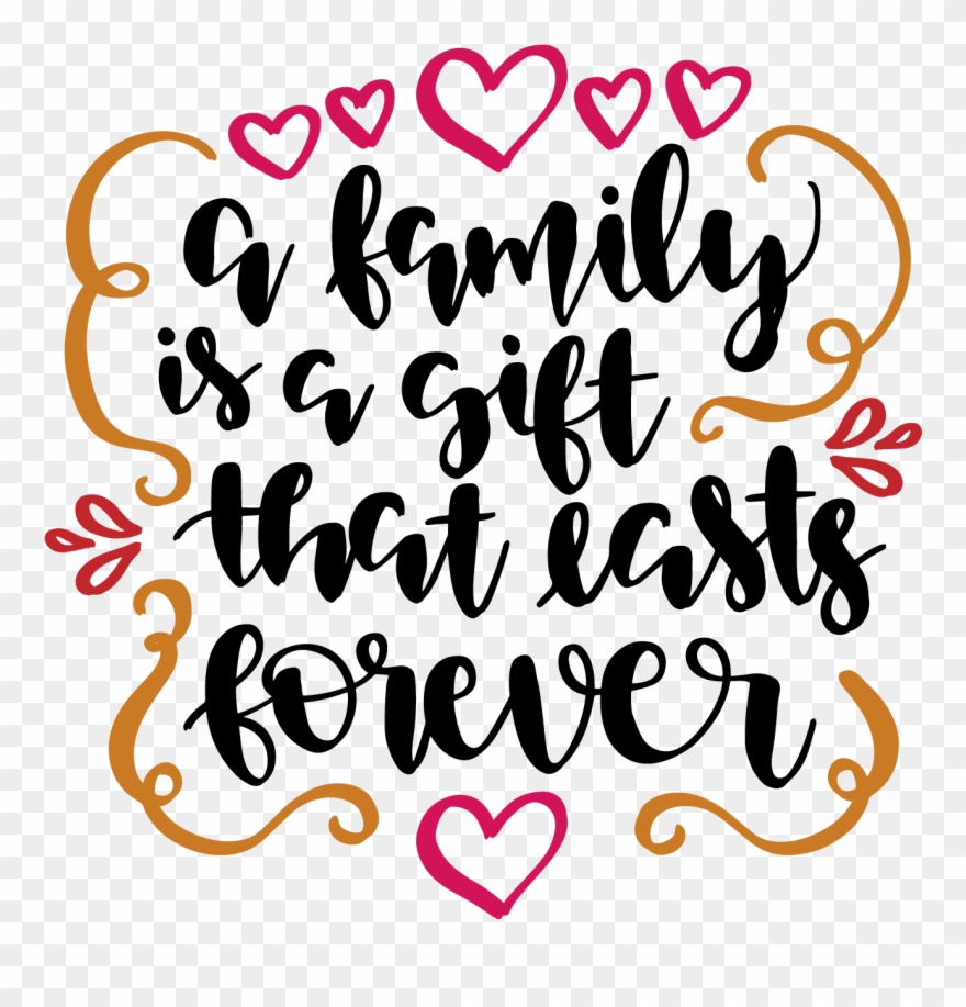 My Family Vinyl Cutting, Scrapbook Titles, Svg File, Clipart