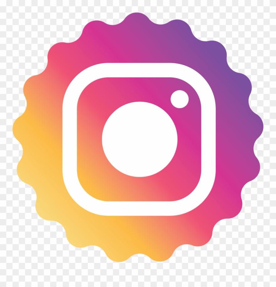 Star Circle Orange Pink Instragram Icon Clipart