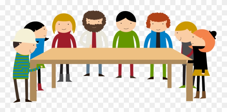 People Around Table Clipart