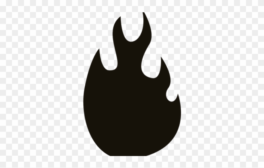 Flame Clipart Silhouette - Png Download
