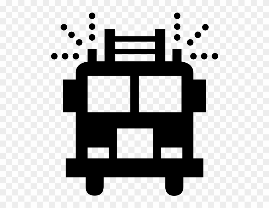 Fire Truck Rubber Stamp Clipart