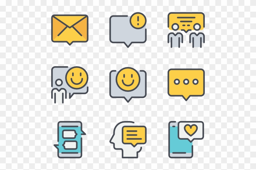 Communication Vector Bubble Conversation Clipart