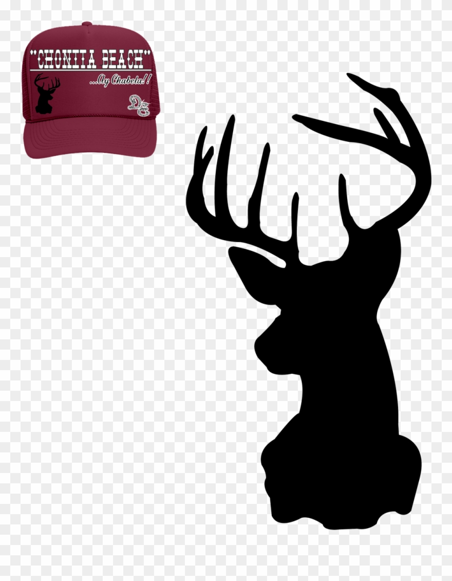 Elk Silhouette Decal Monogram Art Clipart