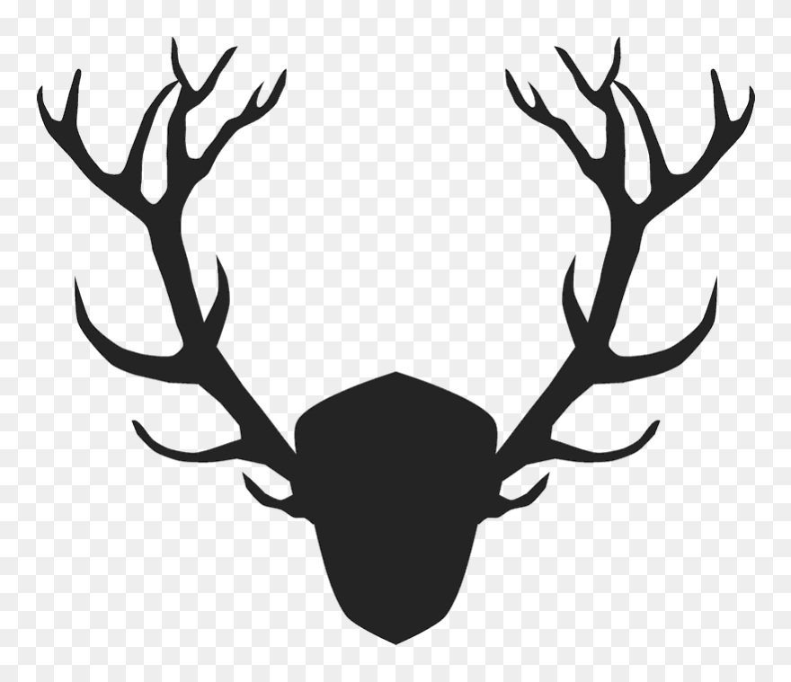 Clip Art Detailed Antler Stamp Rubber - Png Download
