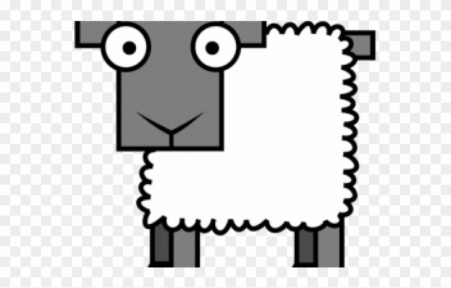 Sheep Clipart Back - Png Download