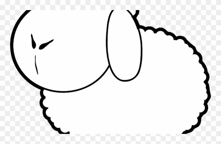 Sheep Outline Clip Art At Clkercom Vector Clip Art - Png Download