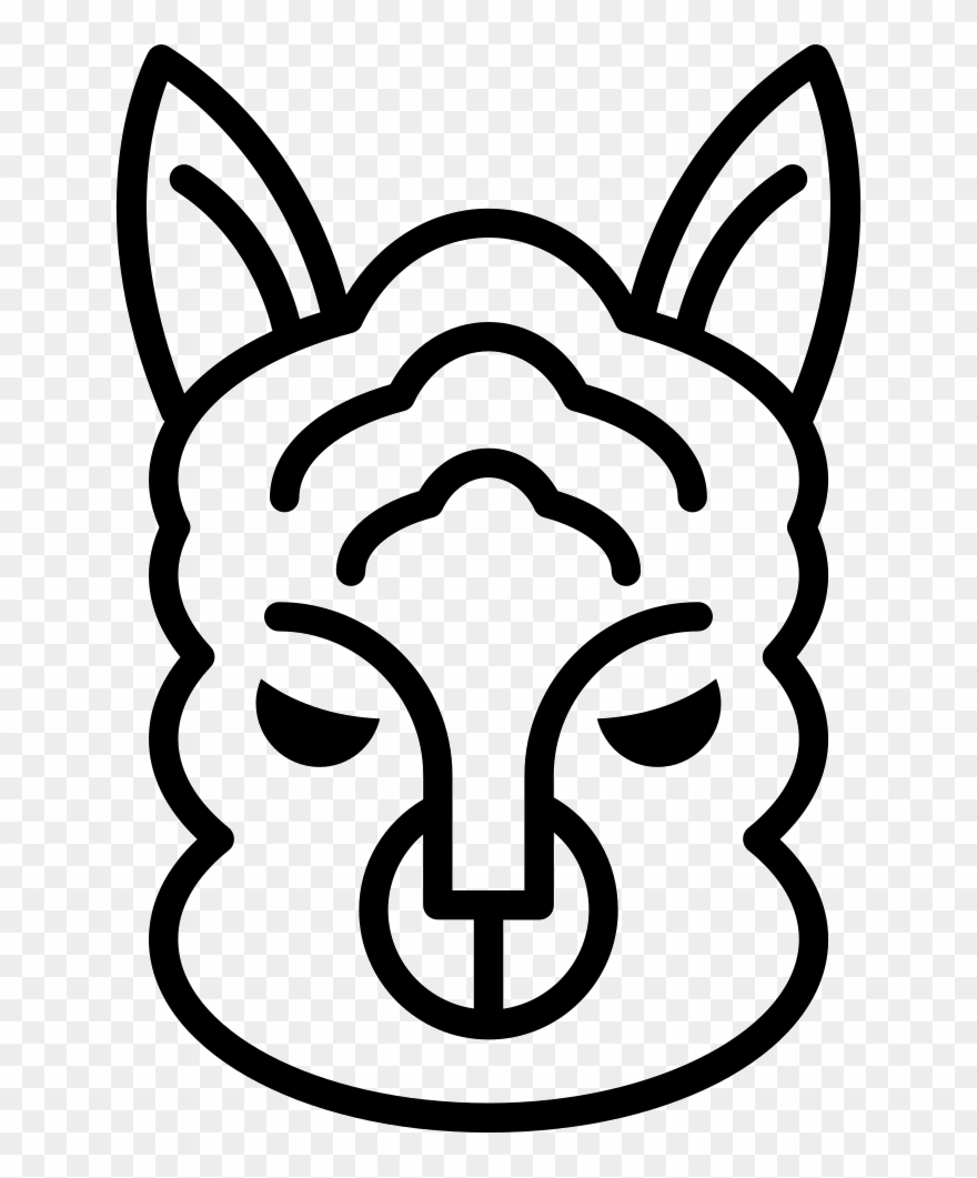 Sheep Face Outline Comments Clipart