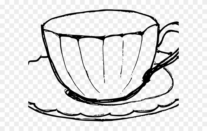 Drawn Tea Cup Outline Clipart