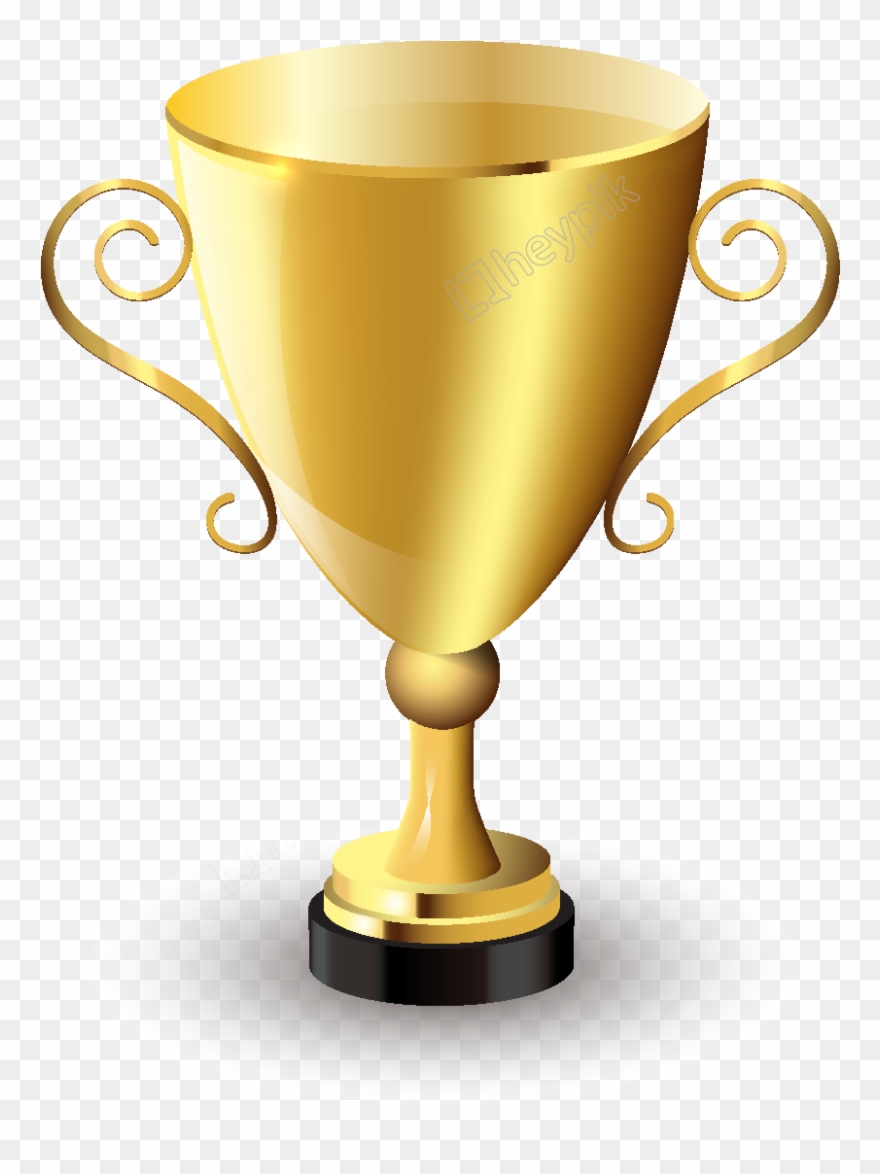 Drawn Trophy Golden Cup Clipart