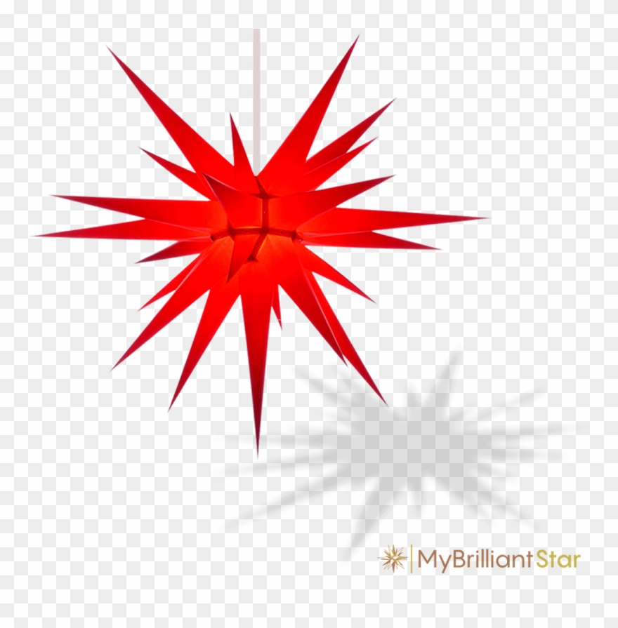 Original Herrnhut Paper Star, Red, ~ 80 Cm / 32 Inch Clipart