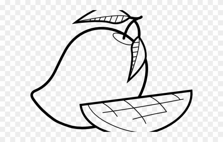 Bw Clipart Mango - Png Download
