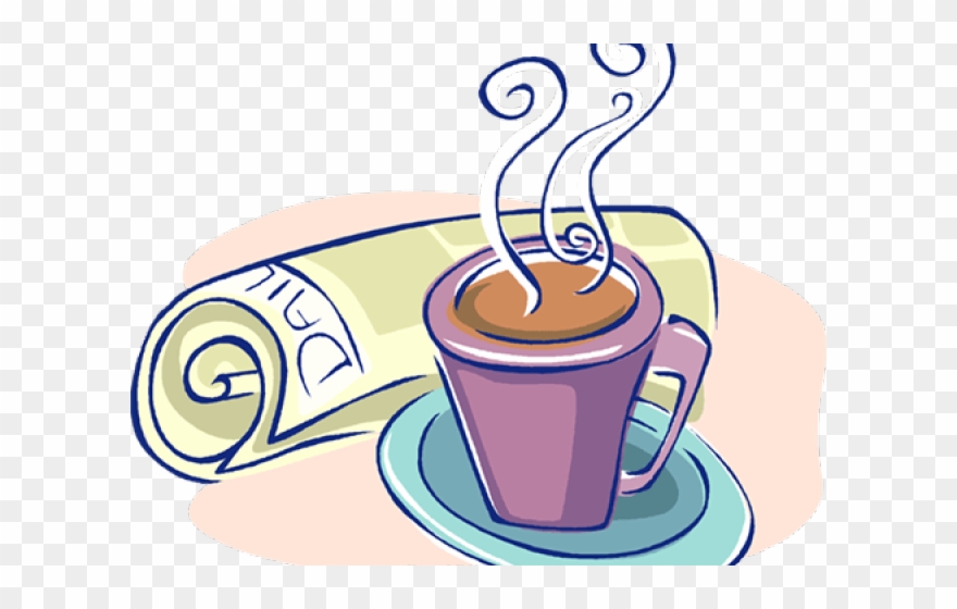 Coffee Clipart Newspaper - Png Download