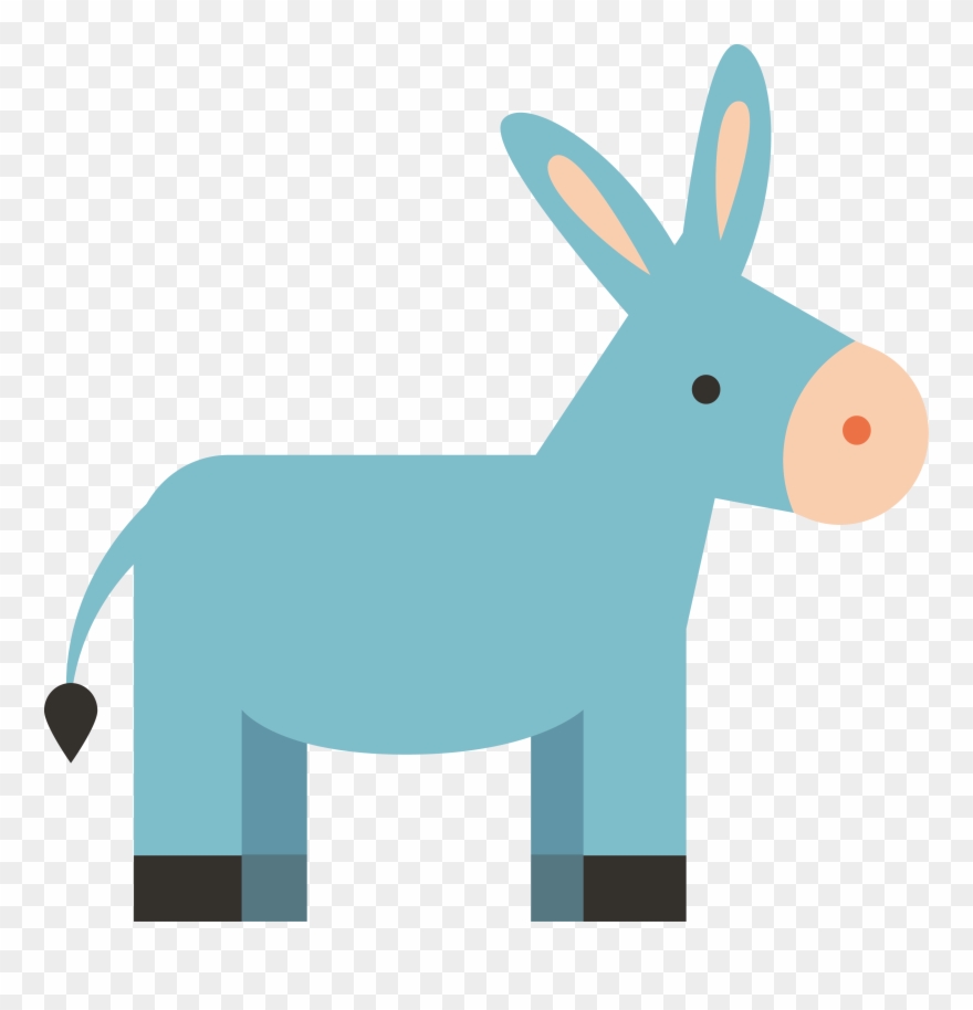 Clip Freeuse Donkey Vector Cartoon Character - Png Download