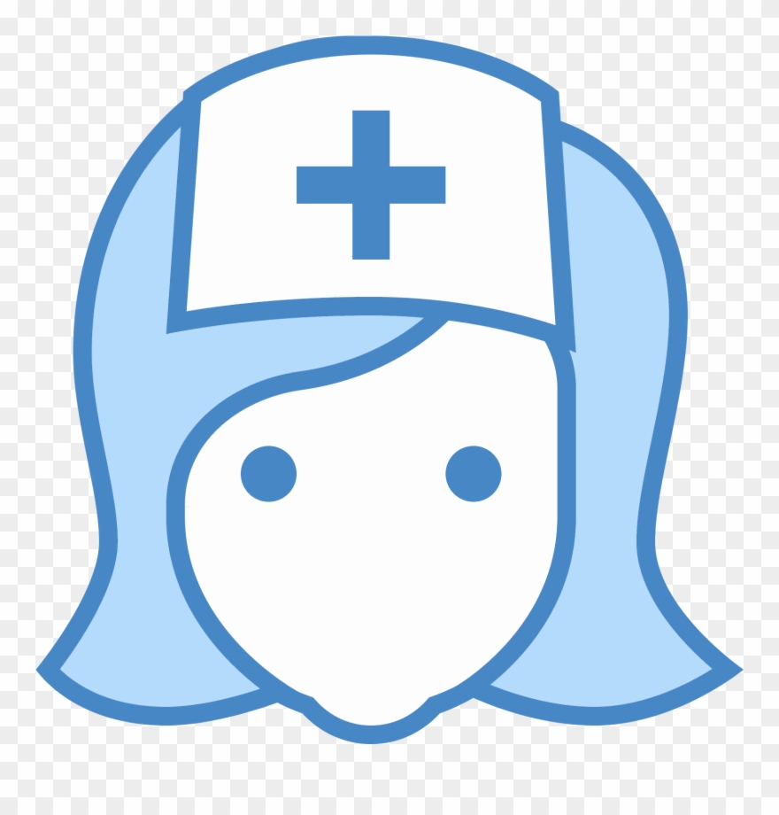 This Is An Image Of The Front Of A Nurse's Face Clipart