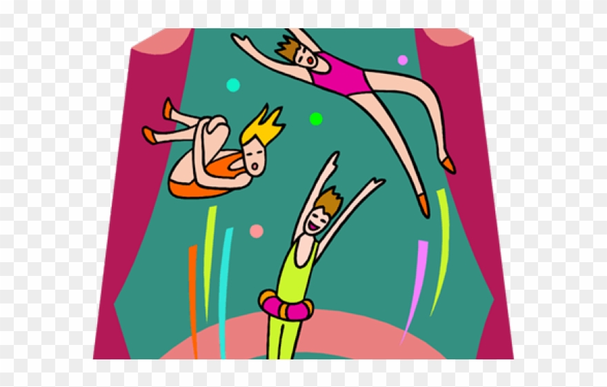 Circus Clipart Trampoline - Png Download