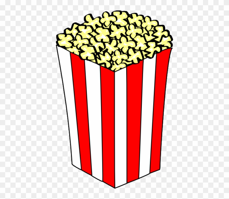 Popcorn Fancy Page Entertainment Clipart