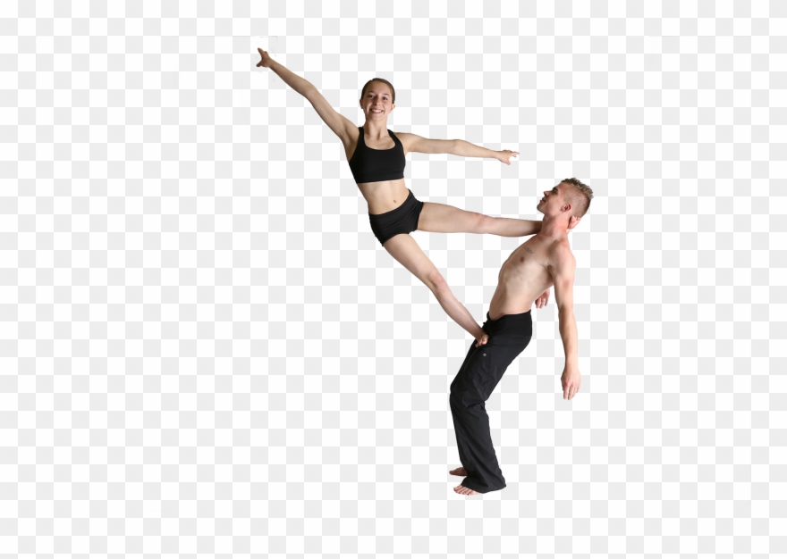 Vector Transparent Dancing Transparent Acro Clipart