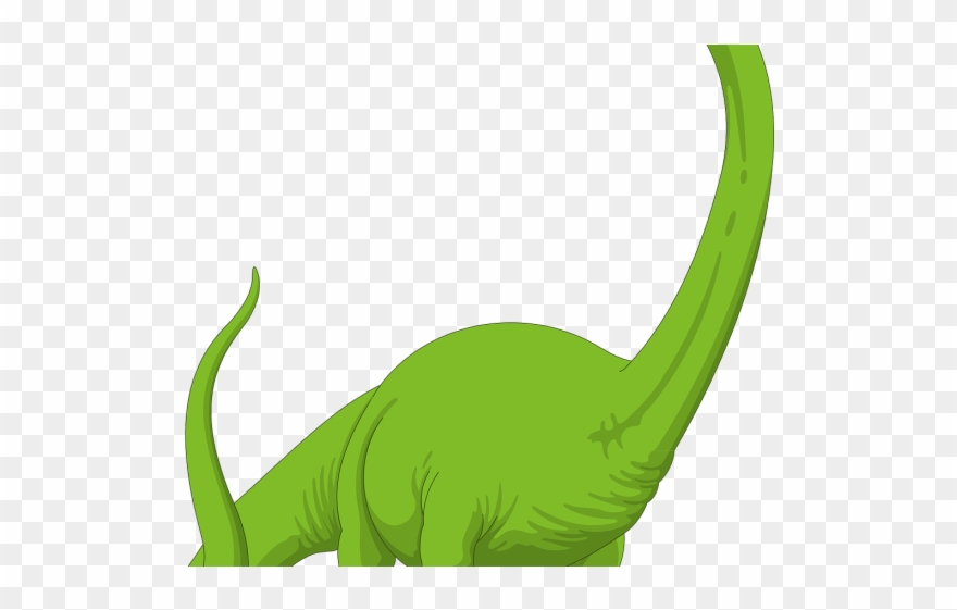 Extinct Clipart Long Neck Dinosaur - Png Download