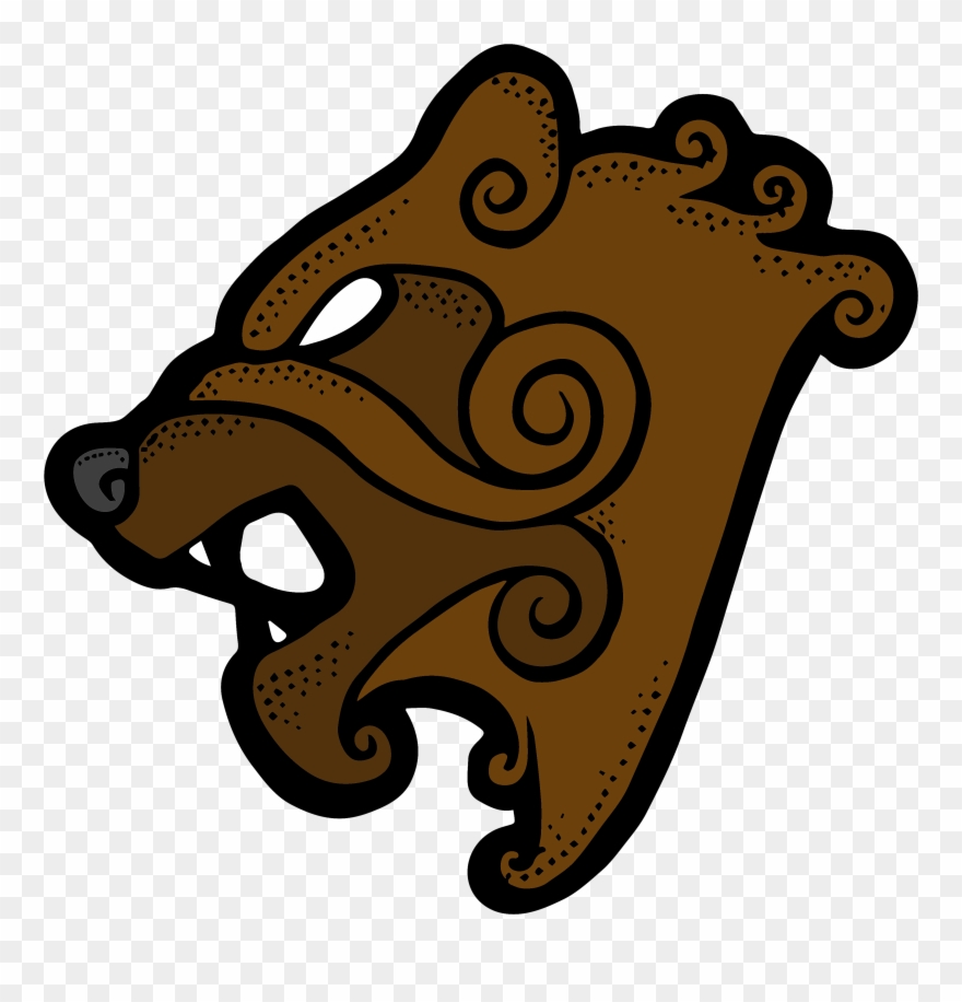 Grizzly Bear Clipart Viking - Png Download