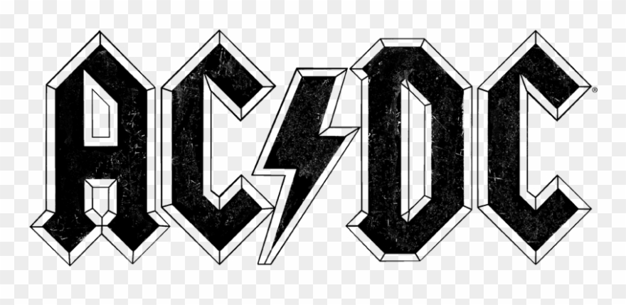 Ac/dc Worn Logo Kid's T-shirt Clipart