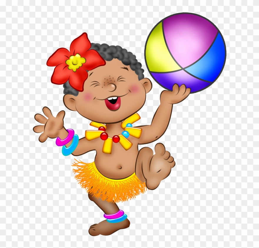 Hawaiian Aloha Tropical Cute Clipart, Children Images, - Png Download